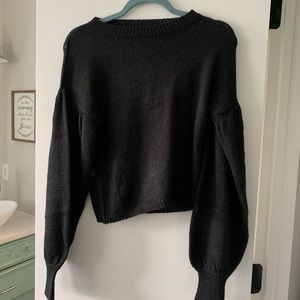 Black Boutique “bubble sleeve” sweater